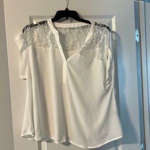 2XL Shein Curve white blouse